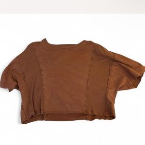Aerie Brown Crop Top
